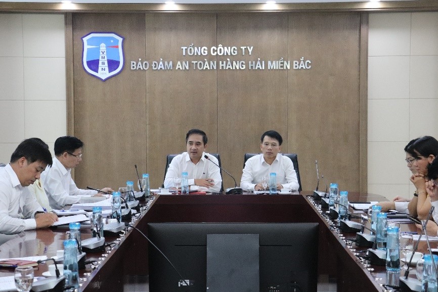Hội nghị Đối thoại nơi làm việc về dự thảo Thỏa ước lao động tập thể năm 2023 và dự thảo Nội quy lao động năm 2023 tại Tổng công ty Bảo đảm an toàn hàng hải miền Bắc